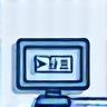 Icon representing tutorials and webinars