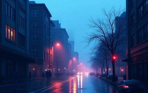 Collection of digital illustrations featuring urban landscapes