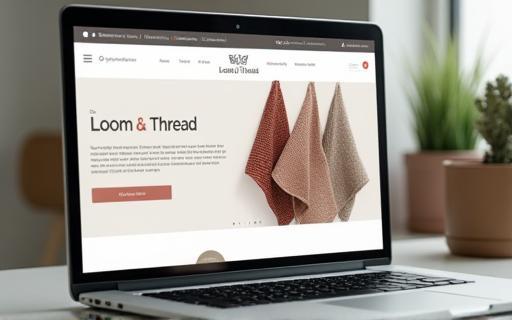 E-commerce website homepage design
